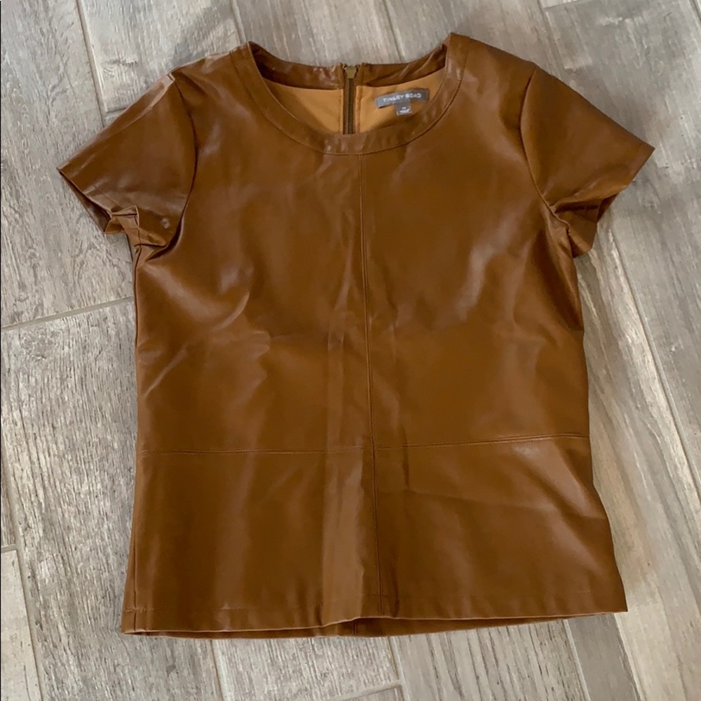 Tinley Road Vegan Leather Top